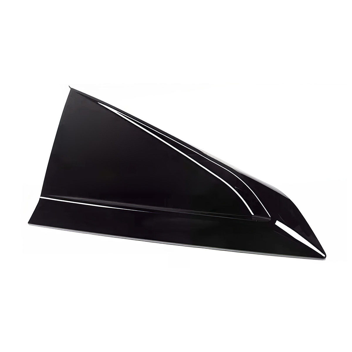 2024-2025 Ford Mustang 2DR V Style Gloss Black Side Window Louvers ABS