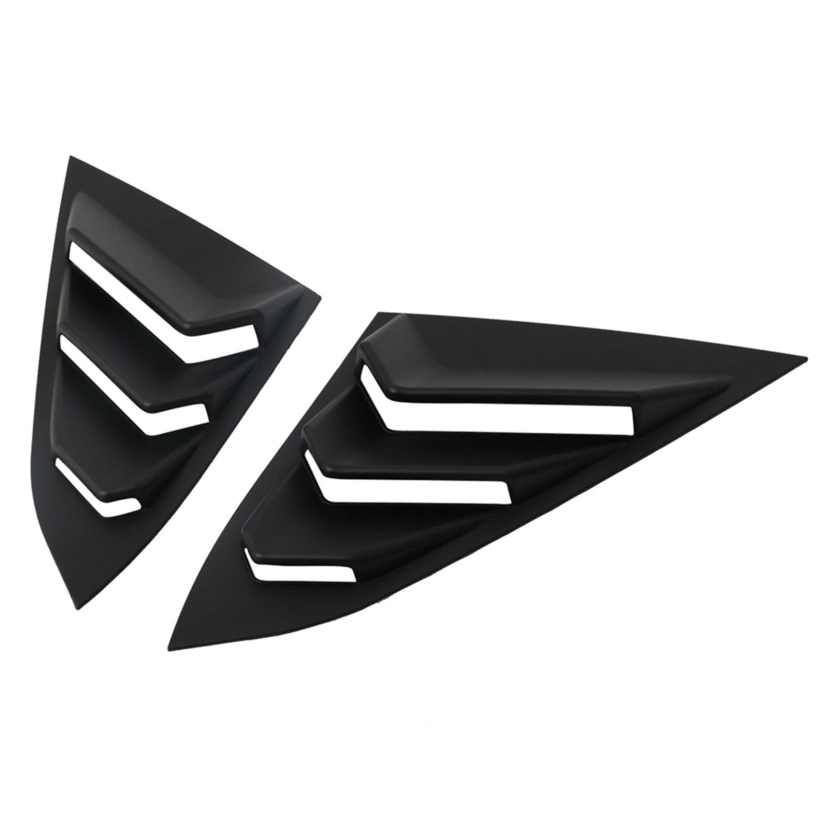 2016-2021 Honda Civic Sedan Unpainted Side Quarter Window Louvers ABS