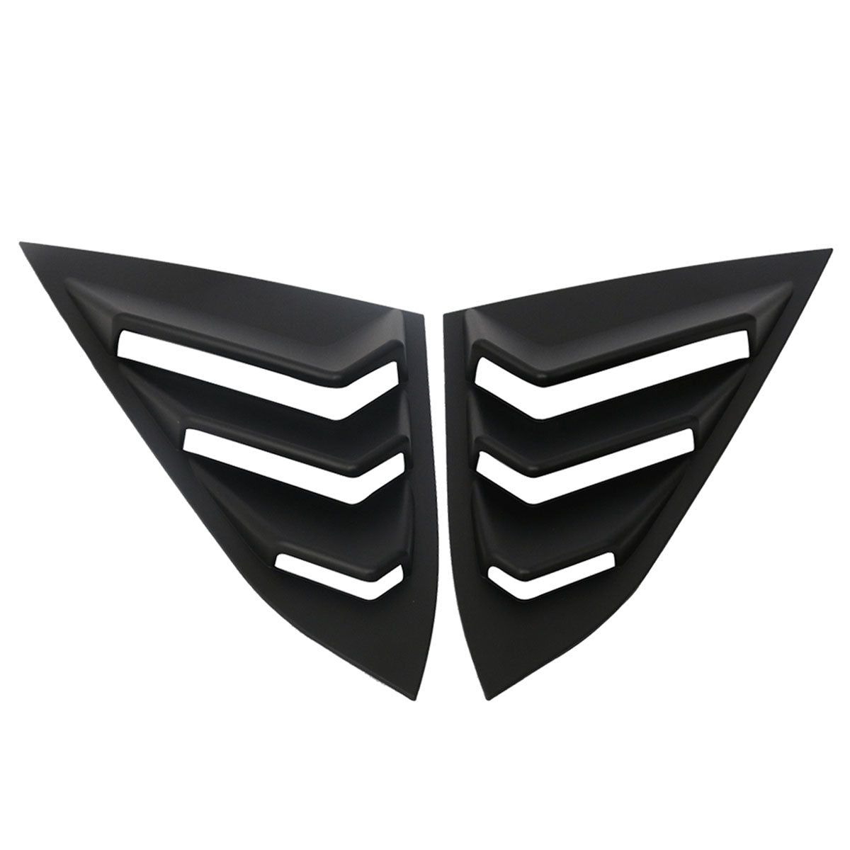 2016-2021 Honda Civic Sedan Unpainted Side Quarter Window Louvers ABS