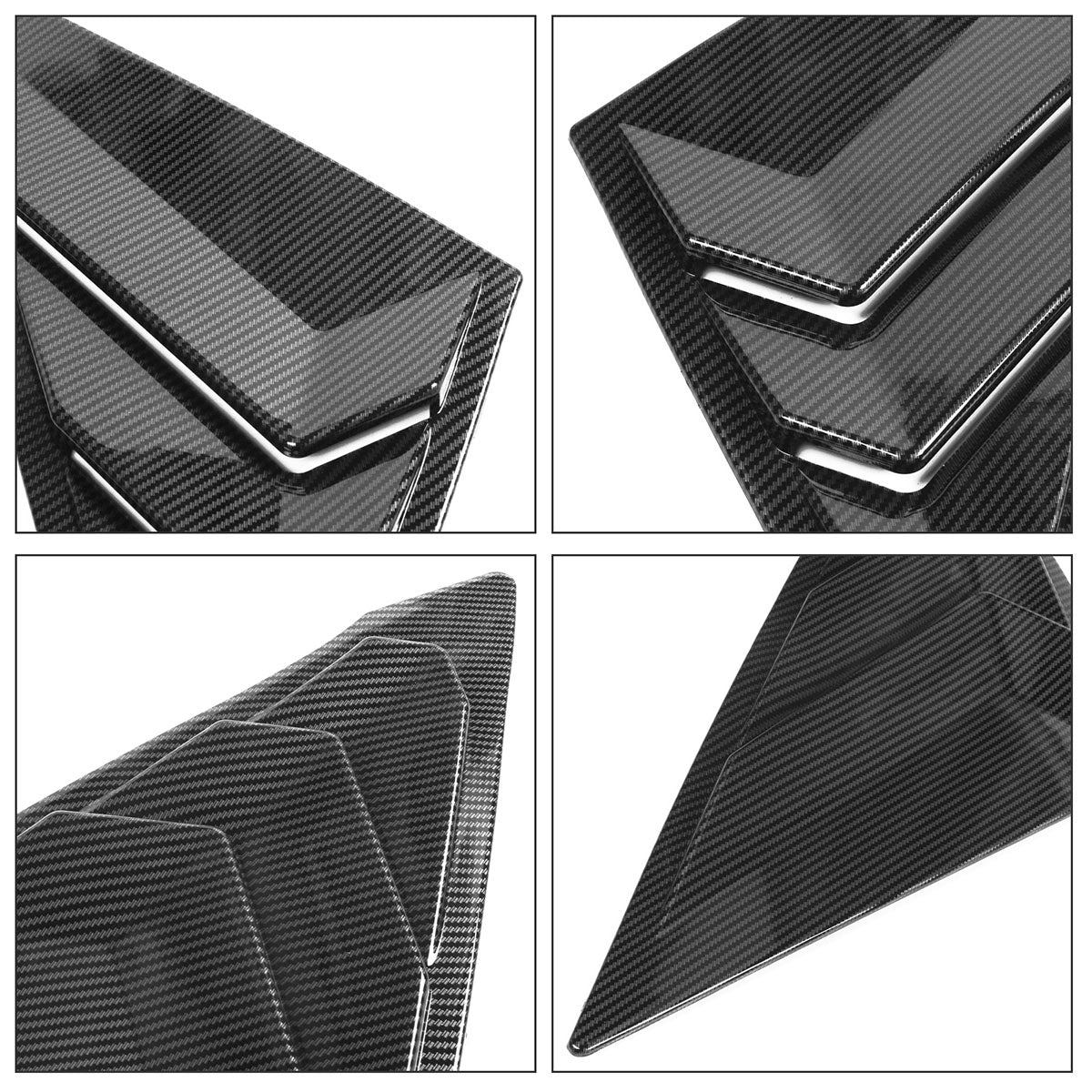 2022-2023 Honda Civic 11th Gen 4DR Sedan Side Window Louver Vent ABS