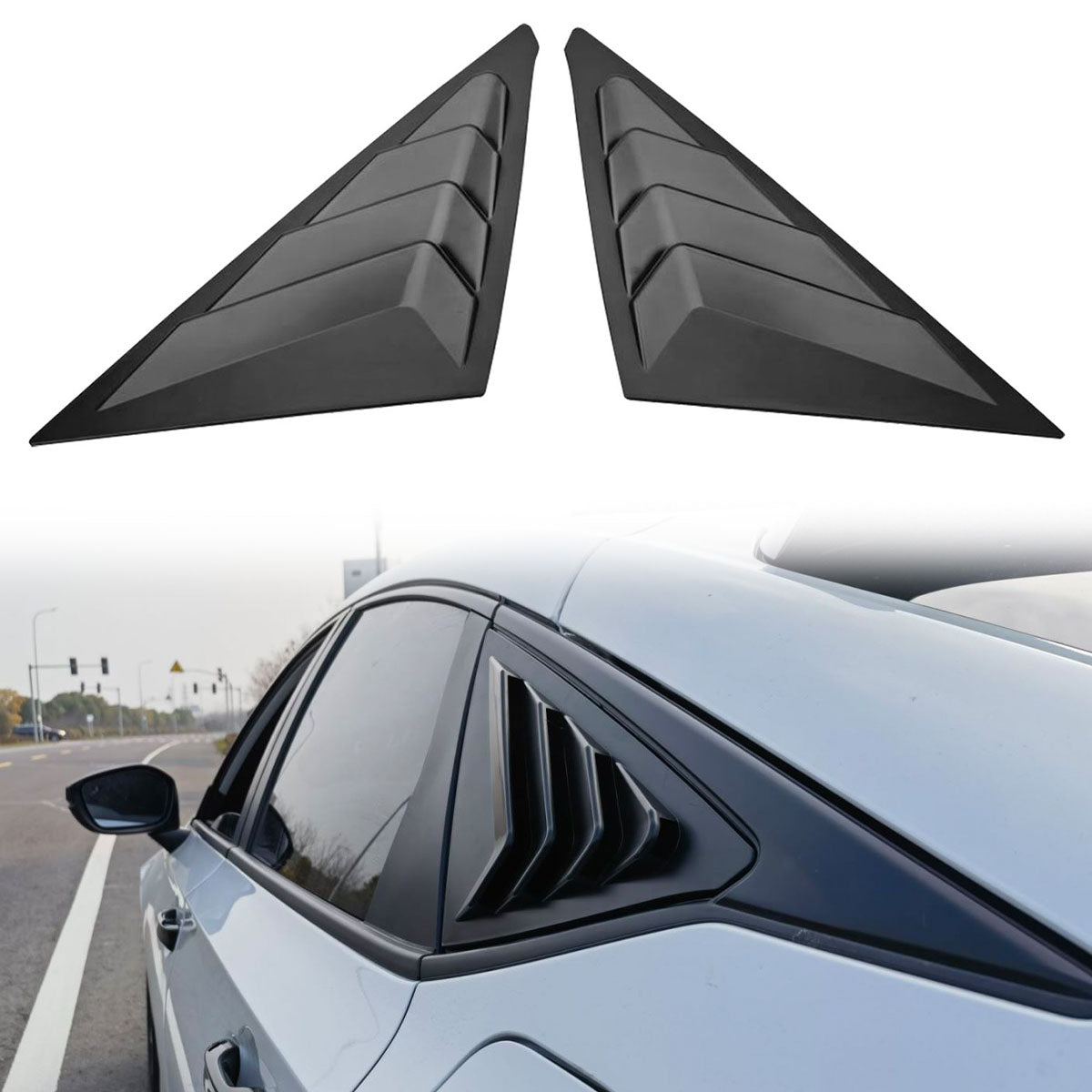 2020-2023 Honda Civic Hatchback 2PCS Side Window Louvers
