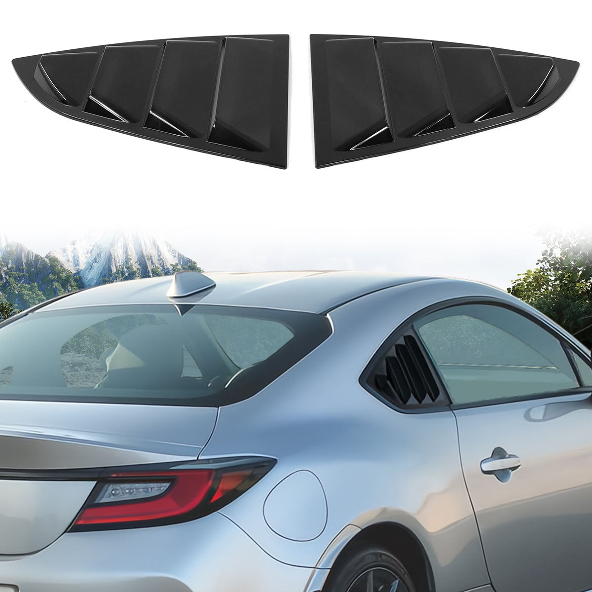 2022-2025 Subaru BRZ Toyota GR86 2DR IKON Style Window Louver PC