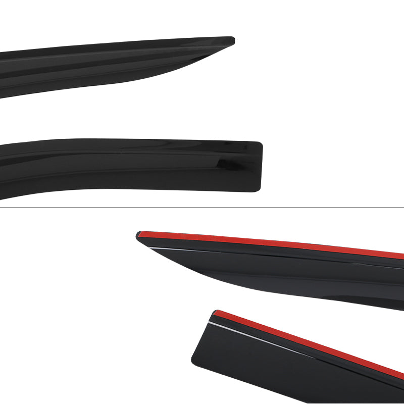 2019-2025 Silverado & Sierra Crew Cab Low Profile Style Window Visors