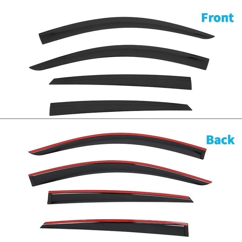 2021-2024 Ford Mustang Mach-E Low Profile Style Tape on Window Visors