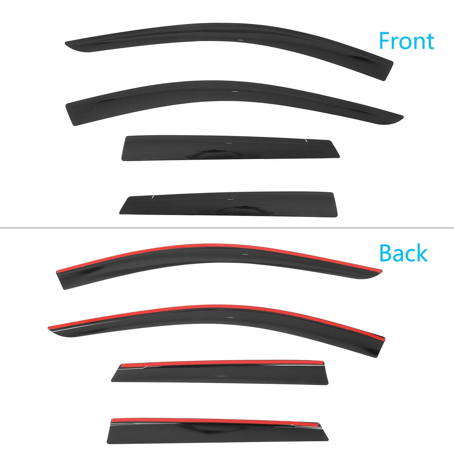2022-2025 Hyundai Santa Cruz Low Profile Style Tape on Window Visors