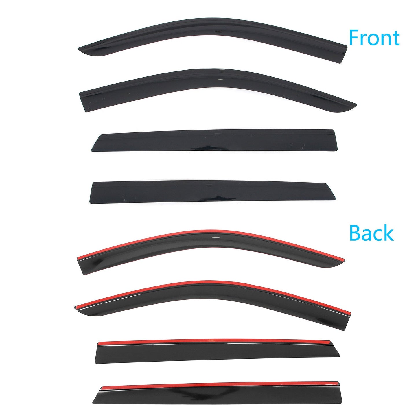 2021-2025 Kia Sorento Low Profile Style Tape on Window Visors Guards