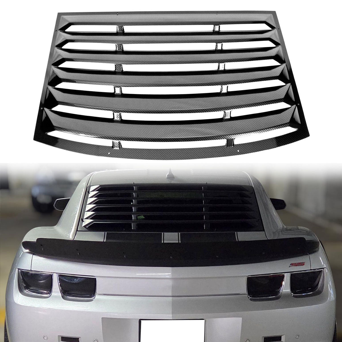 2010-2015 Chevy Camaro Rear Window Louver ABS