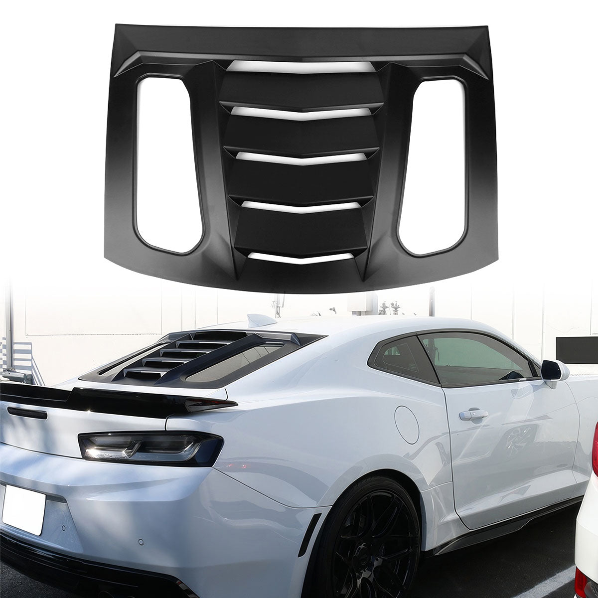 2016-2024 Chevy Camaro IKON V2 Style Window Louver ABS