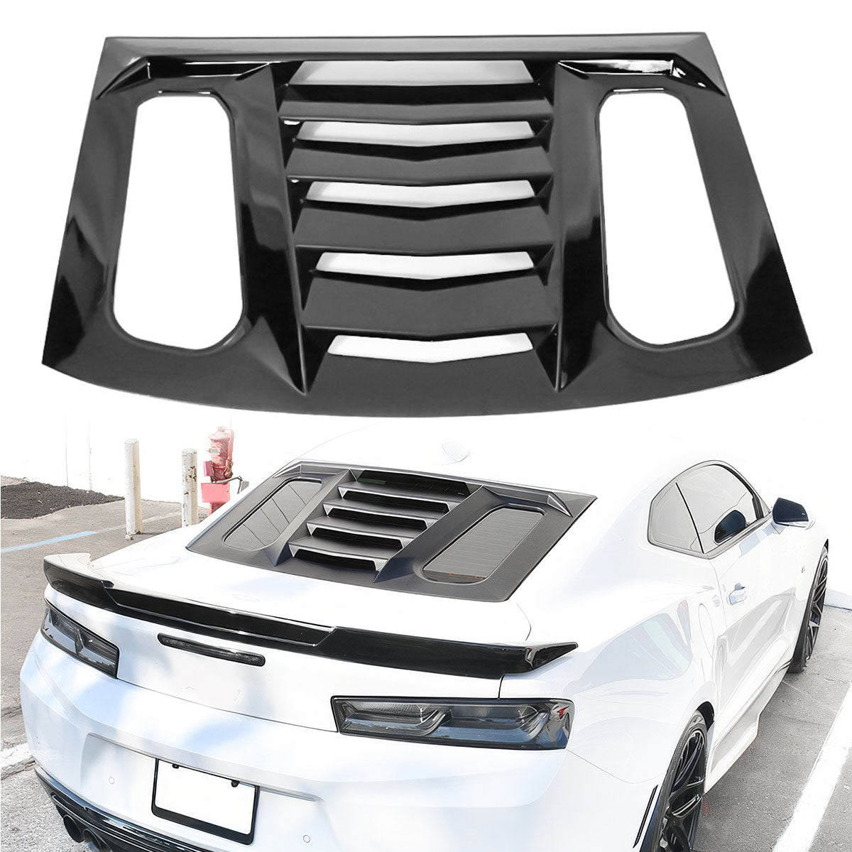 2016-2024 Chevy Camaro IKON V2 Style Window Louver ABS