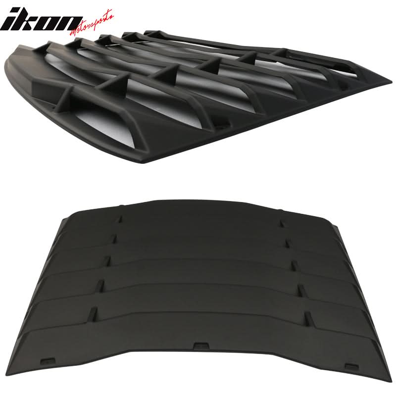 2016-2024 Chevy Camaro Black Rear Side Window Louver Trunk Spoiler ABS