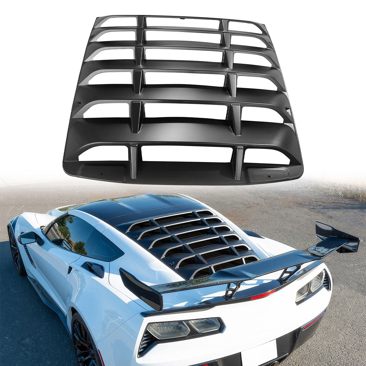2014-2019 Chevy Corvette C7 Rear Window Louver ABS