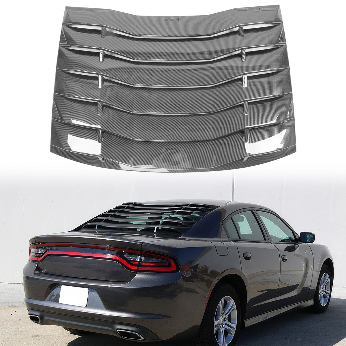 2011-2023 Dodge Charger IKON Style Window Louver ABS