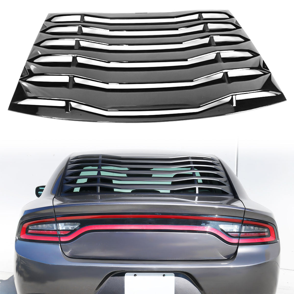 2011-2023 Dodge Charger IKON Style Window Louver ABS