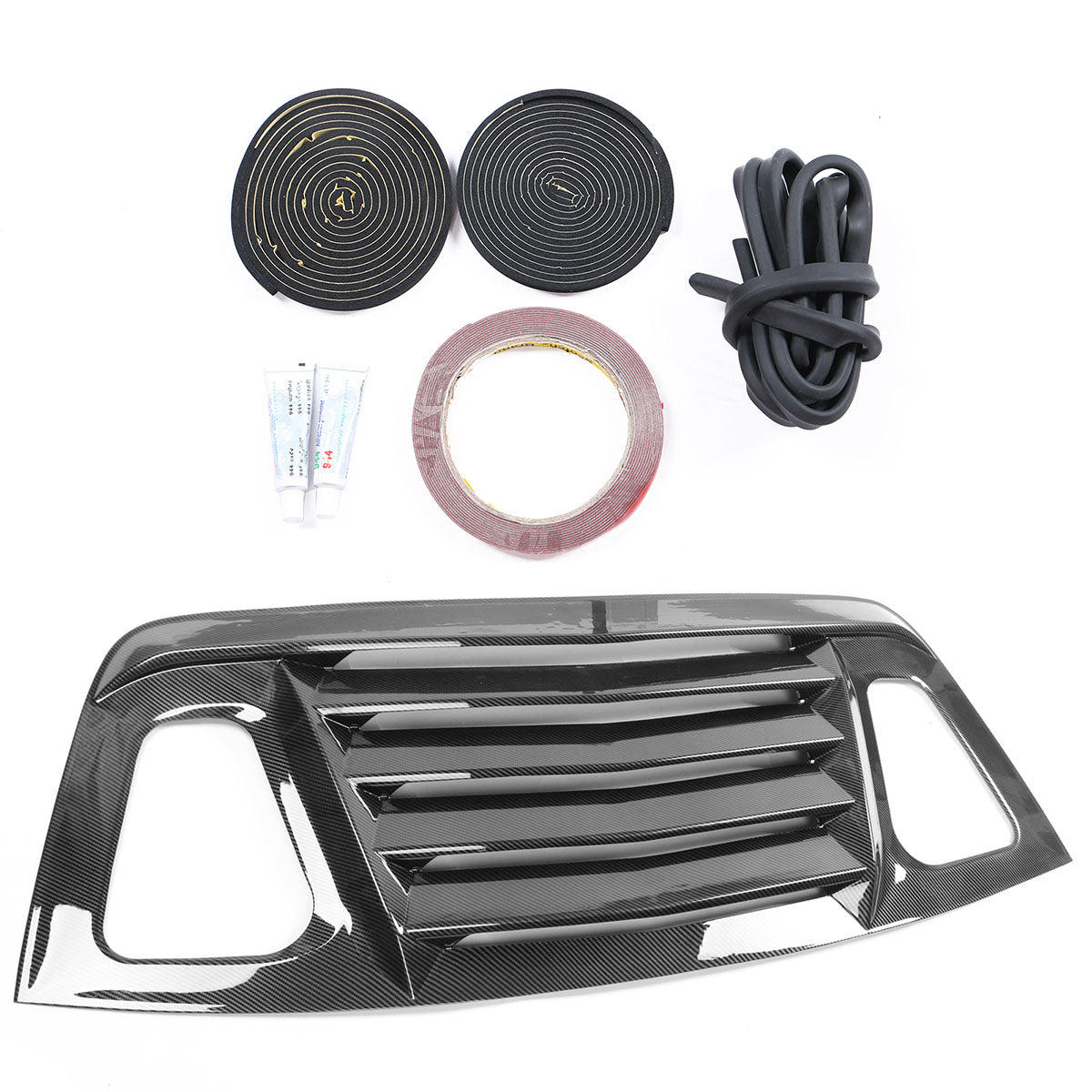 2008-2023 Dodge Challenger V2 Style Window Louver Gloss ABS