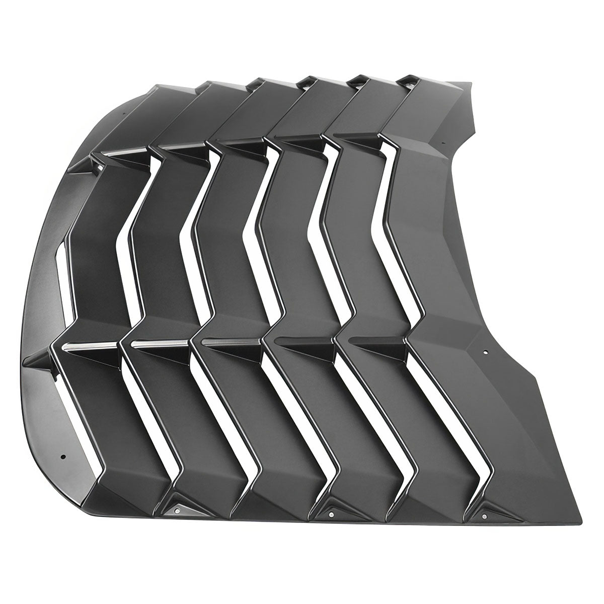 2015-2023Â Ford Mustang IKON Black Rear Window Louver Cover ABS