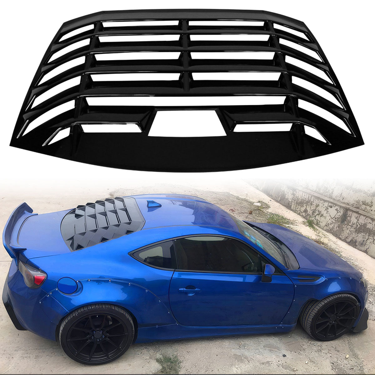 Fits 13-20 Scion FR-S Toyota 86 Subaru brz Window Louver Gloss Black