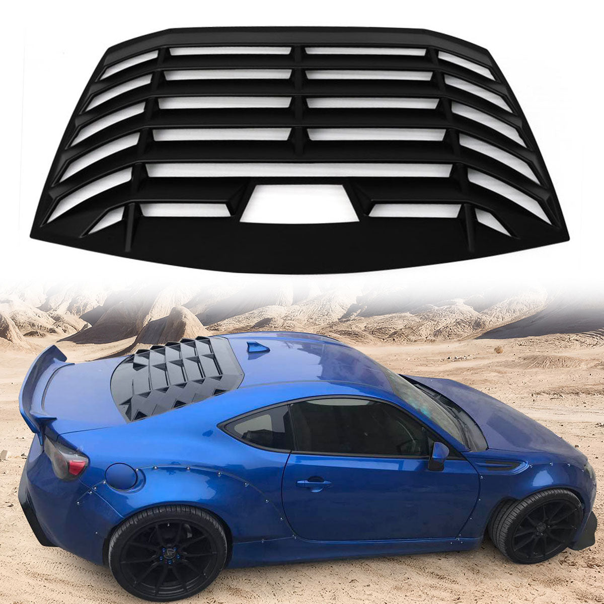 Fits 13-20 Scion FR-S Toyota 86 Subaru brz Window Louver Gloss Black