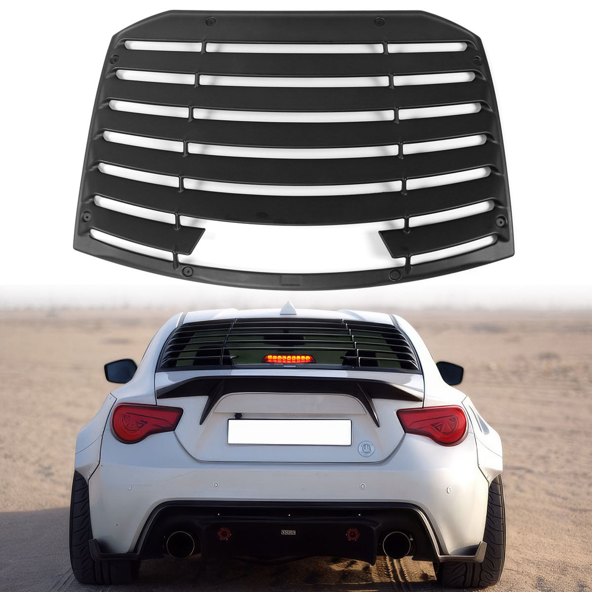 2013-2020 Subaru BRZ T Style Rear Window Louver ABS