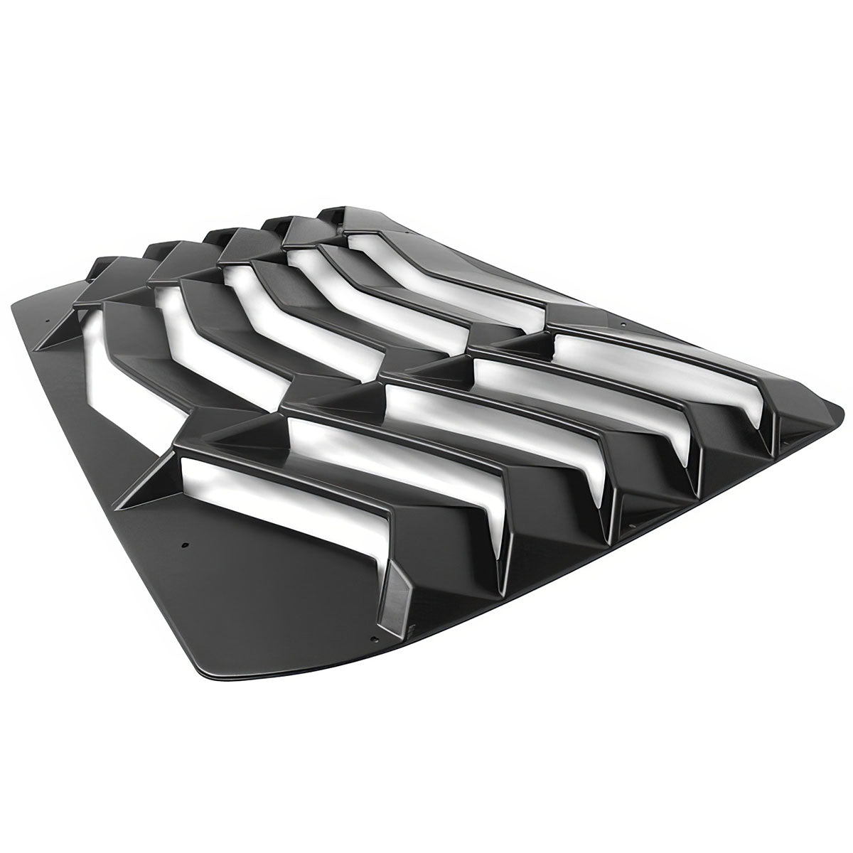 2016-2021 Honda Civic Sedan Black Rear Window Louvers ABS