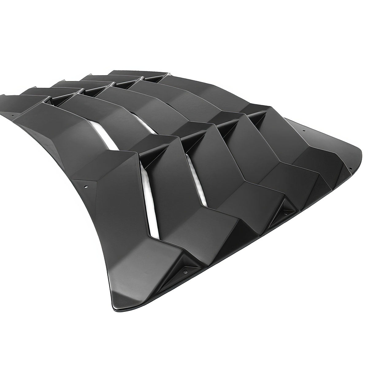 2016-2021 Honda Civic Sedan Black Rear Window Louvers ABS