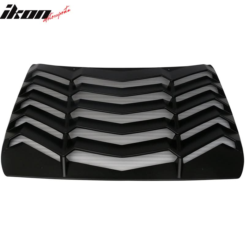 Fits 16-21 Honda Civic Quarter ABS Rear + Side Window Louver Black