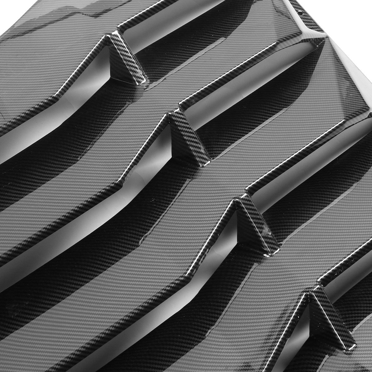 2003-2008 Nissan 350Z IKON Carbon Fiber Print Rear Window Louver ABS