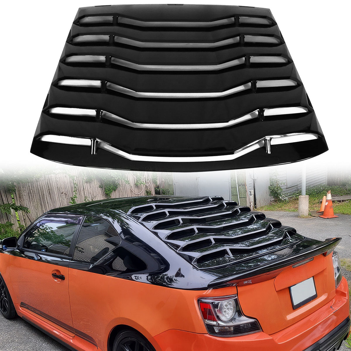 2011-2016 Scion TC IKON Style Rear Window Louver Gloss ABS