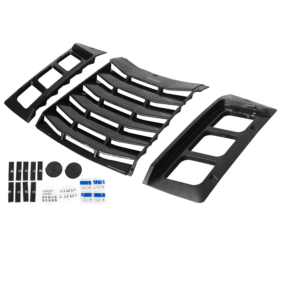 2011-2023 Dodge Charger IKON ABS Rear Window Louver 3PCS