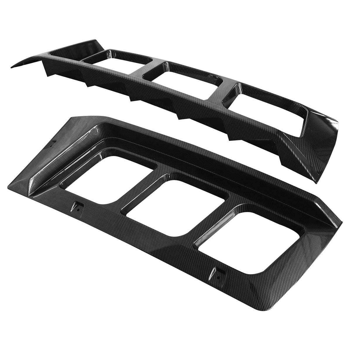 2011-2023 Dodge Charger IKON ABS Rear Window Louver 3PCS