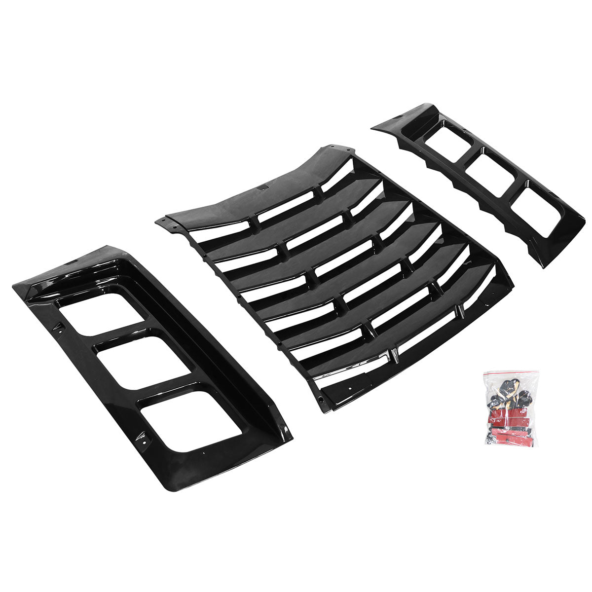 2011-2023 Dodge Charger IKON ABS Rear Window Louver 3PCS