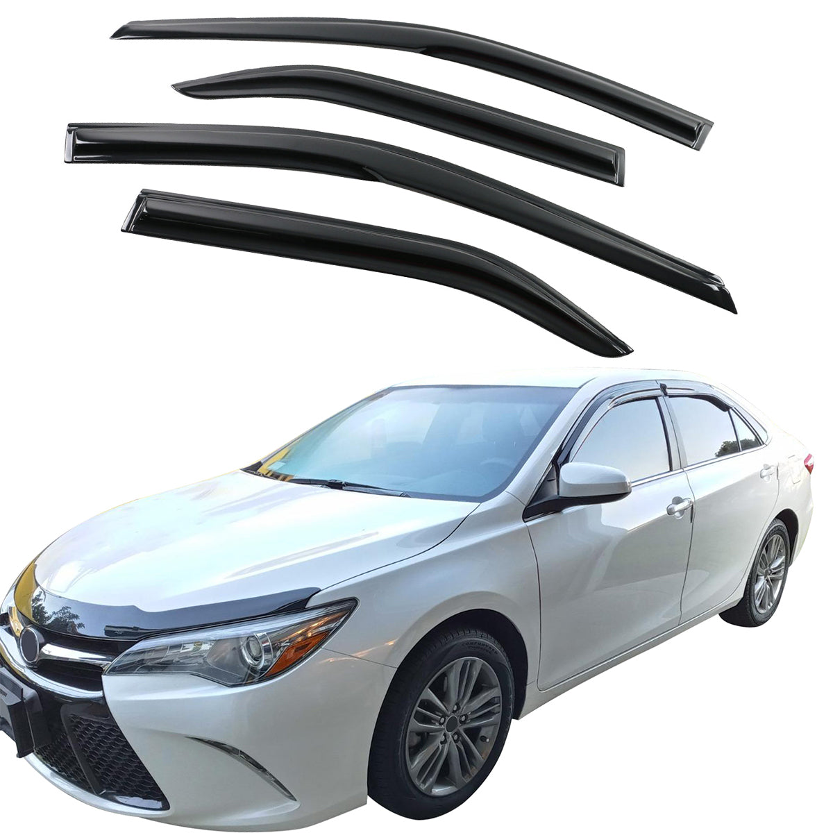 2012-2014 Toyota Camry Mugen Style Smoke Window Visor Guard Acrylic