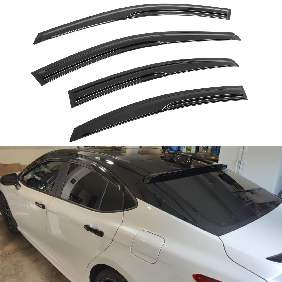 2025 Toyota Camry Mugen Style Tape on Window Visors Vent Rain Guards