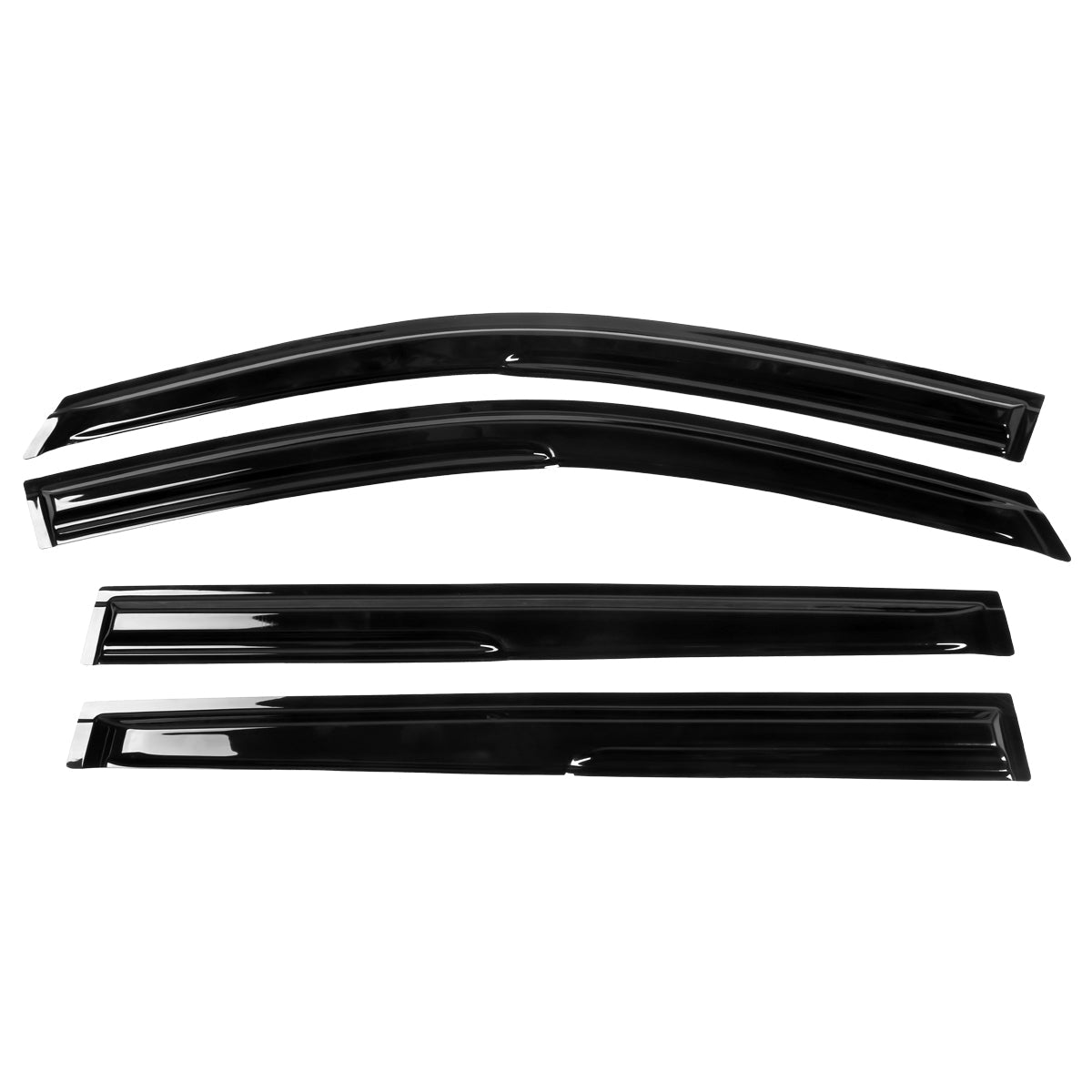 2014-2019 Toyota Highlander Acrylic 4PC Window Visors Tape On Guard