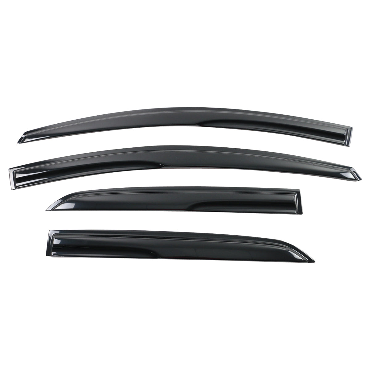 2007-2013 Toyota Yaris Window Visors Mugen Style Smoke Tinted Acrylic