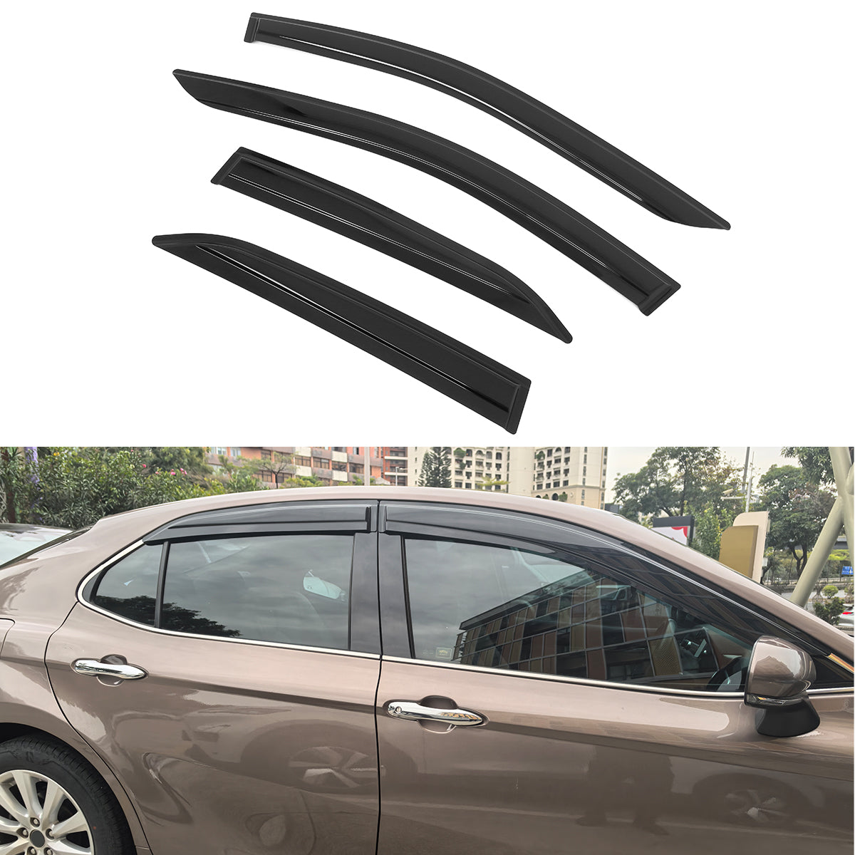2018-2024 Toyota Camry Mugen Large Style Tape on Window Visors Guards