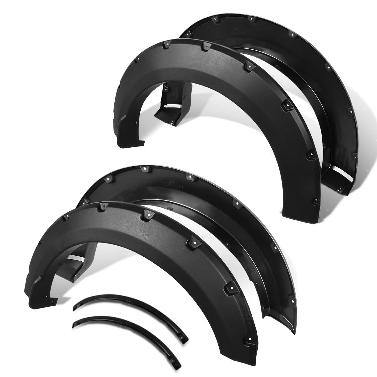 15-17 Ford F-150 Pocket Style Wheel Flares - Matte Black