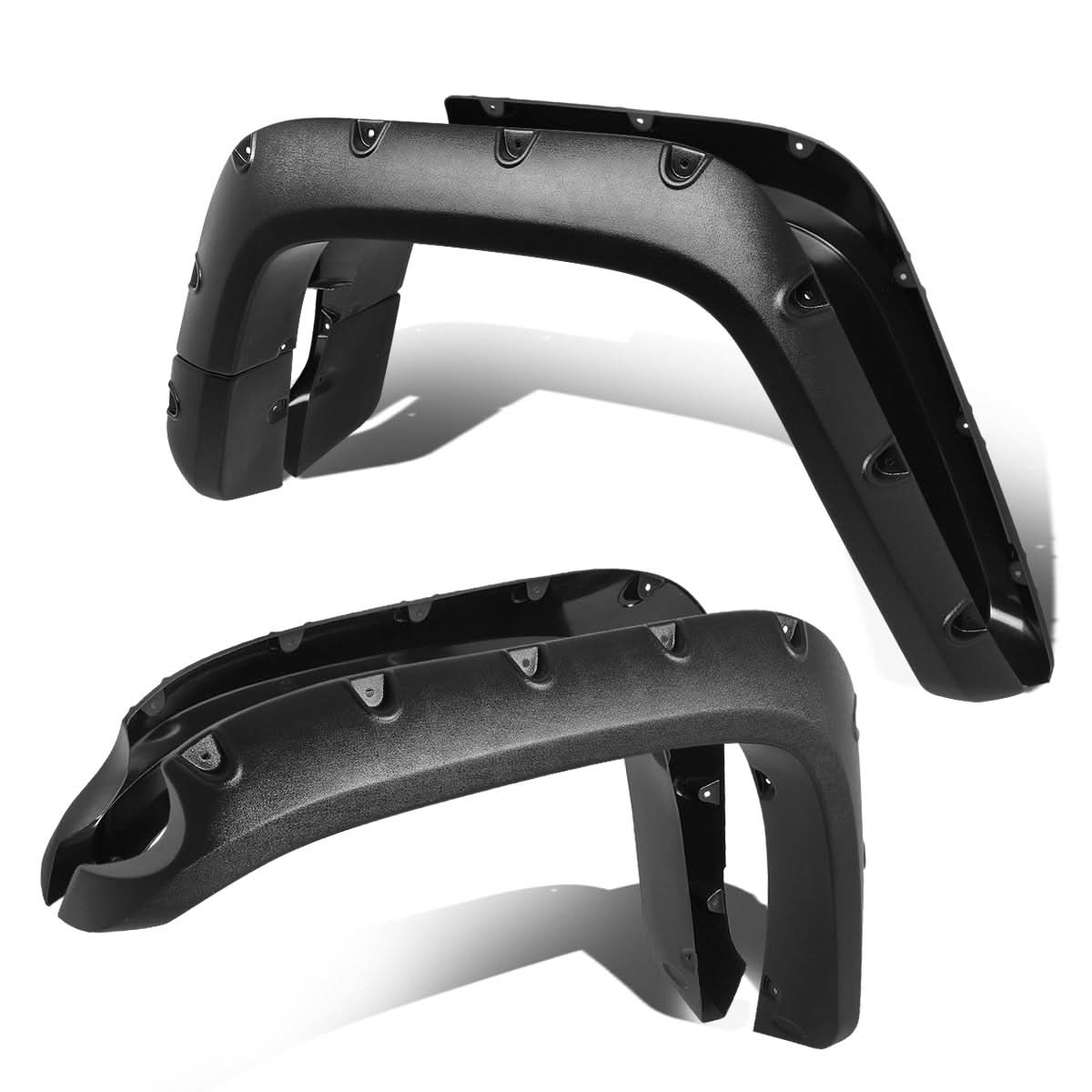 07-14 FJ Cruiser Pocket-Riveted Style Wheel Flares - Glossy Black