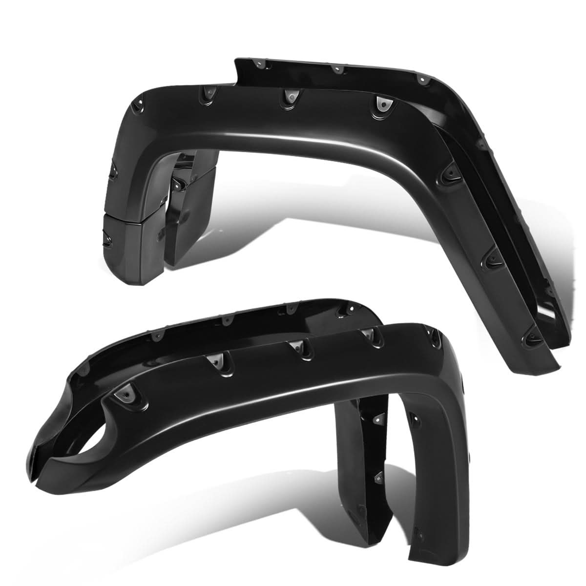 07-14 FJ Cruiser Pocket-Riveted Style Wheel Flares - Textured Matte Black