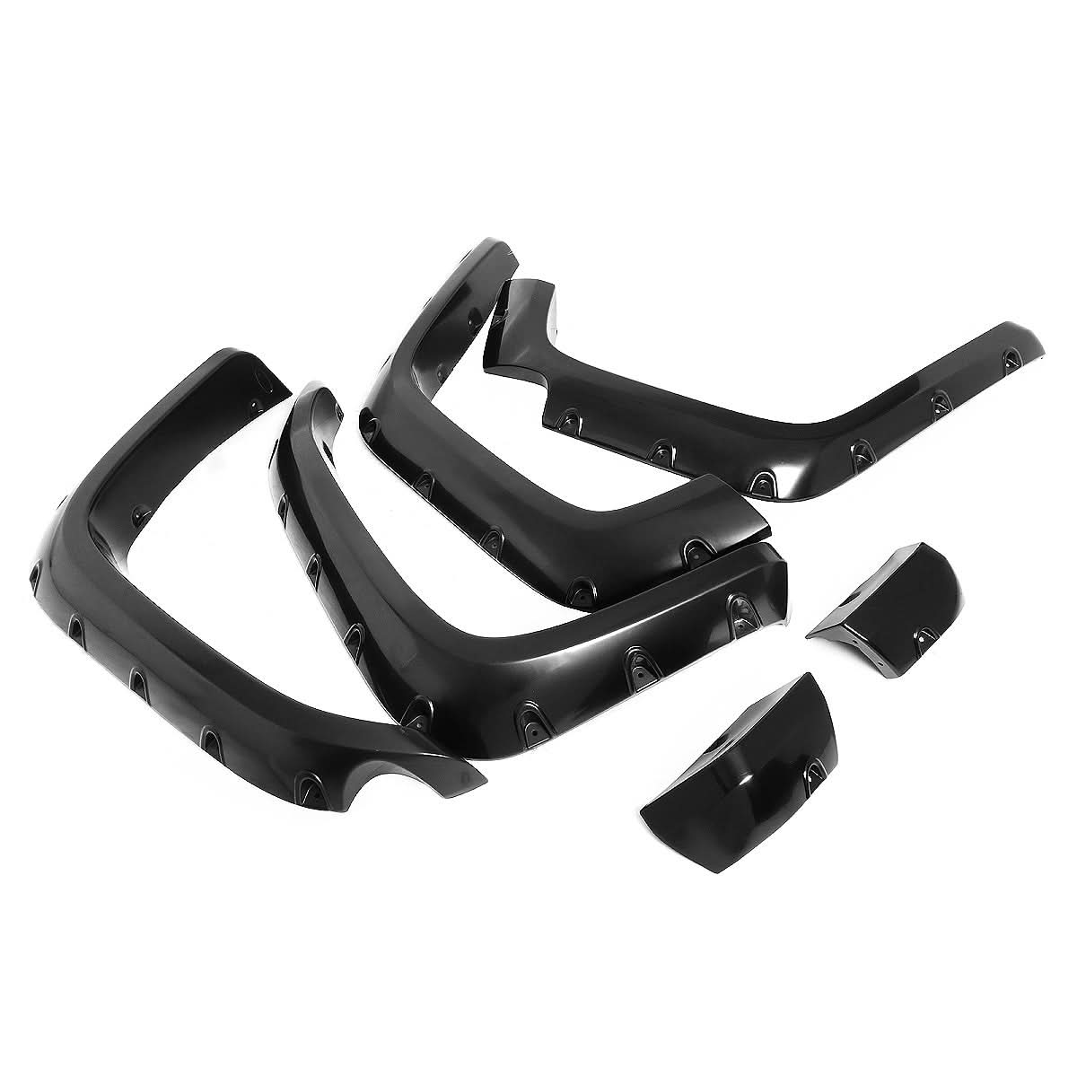07-14 FJ Cruiser Pocket-Riveted Style Wheel Flares - Textured Matte Black