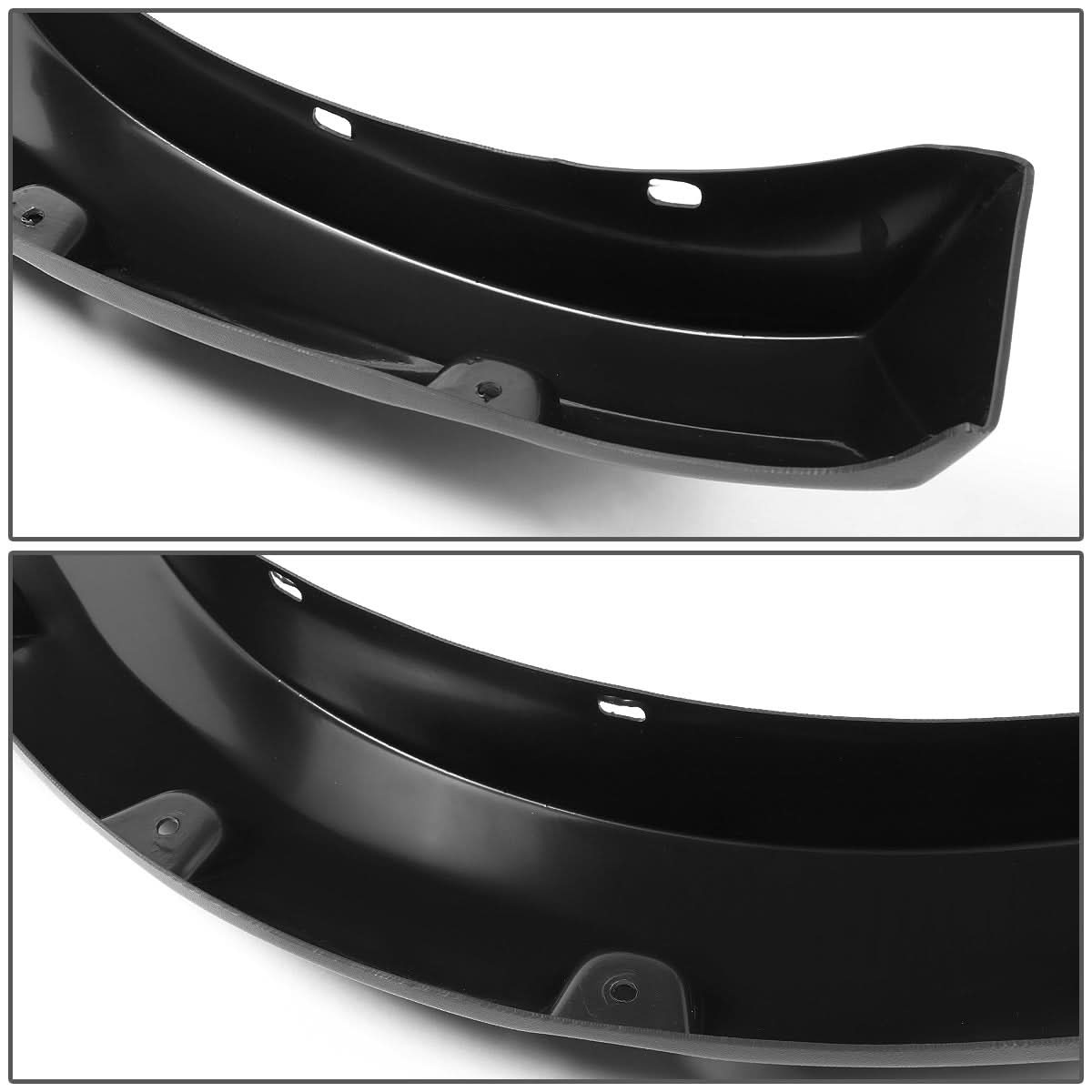 94-02 Dodge Ram Pocket-Riveted Style Wheel Flares Textured Matte Black