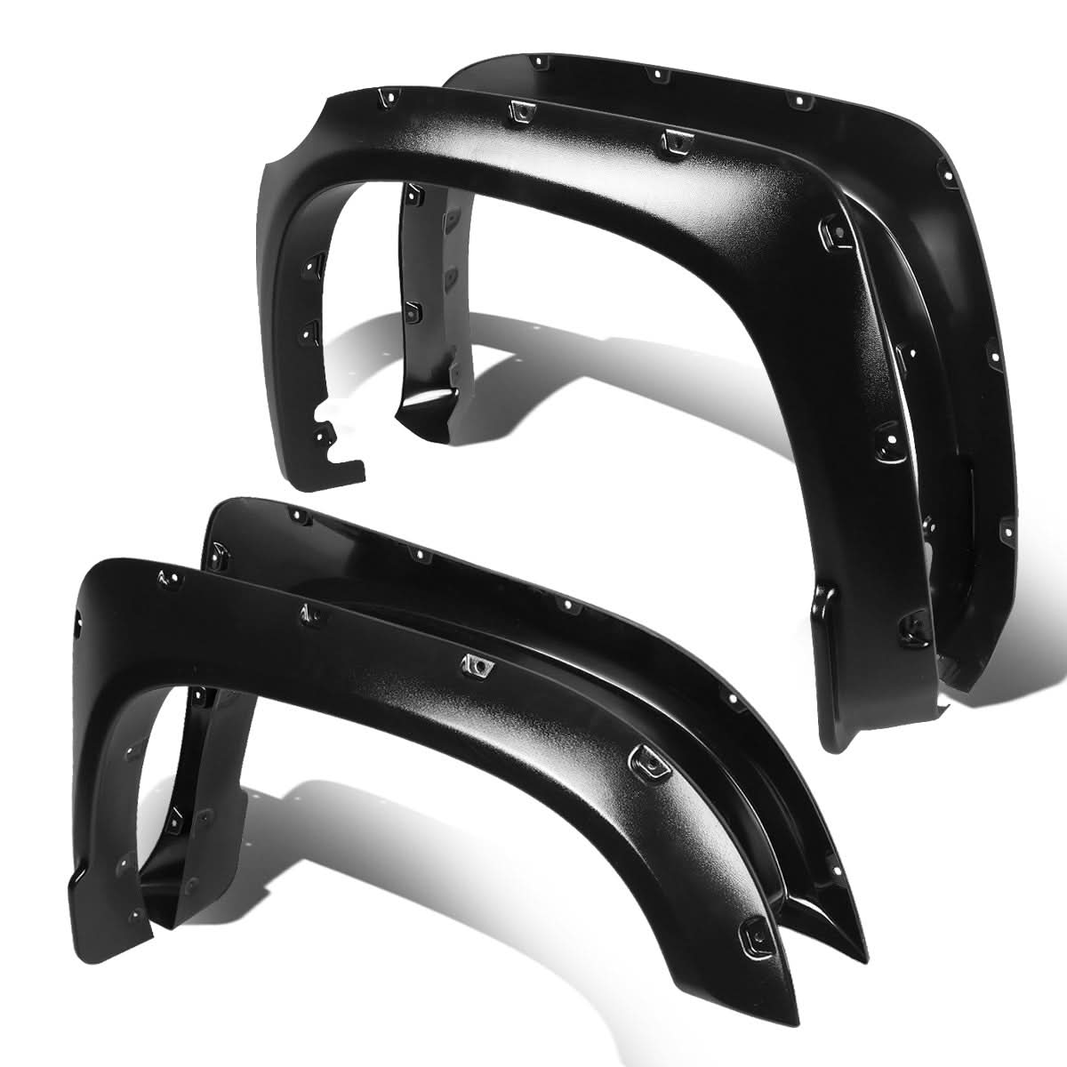 14-17 Toyota Tundra Pocket-Riveted Style Wheel Flares - Textured Black