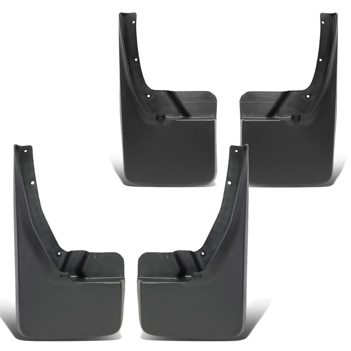 09-18 Dodge Ram 1500/2500/3500 Mud Guard Flaps 4pc Set - Matte Black