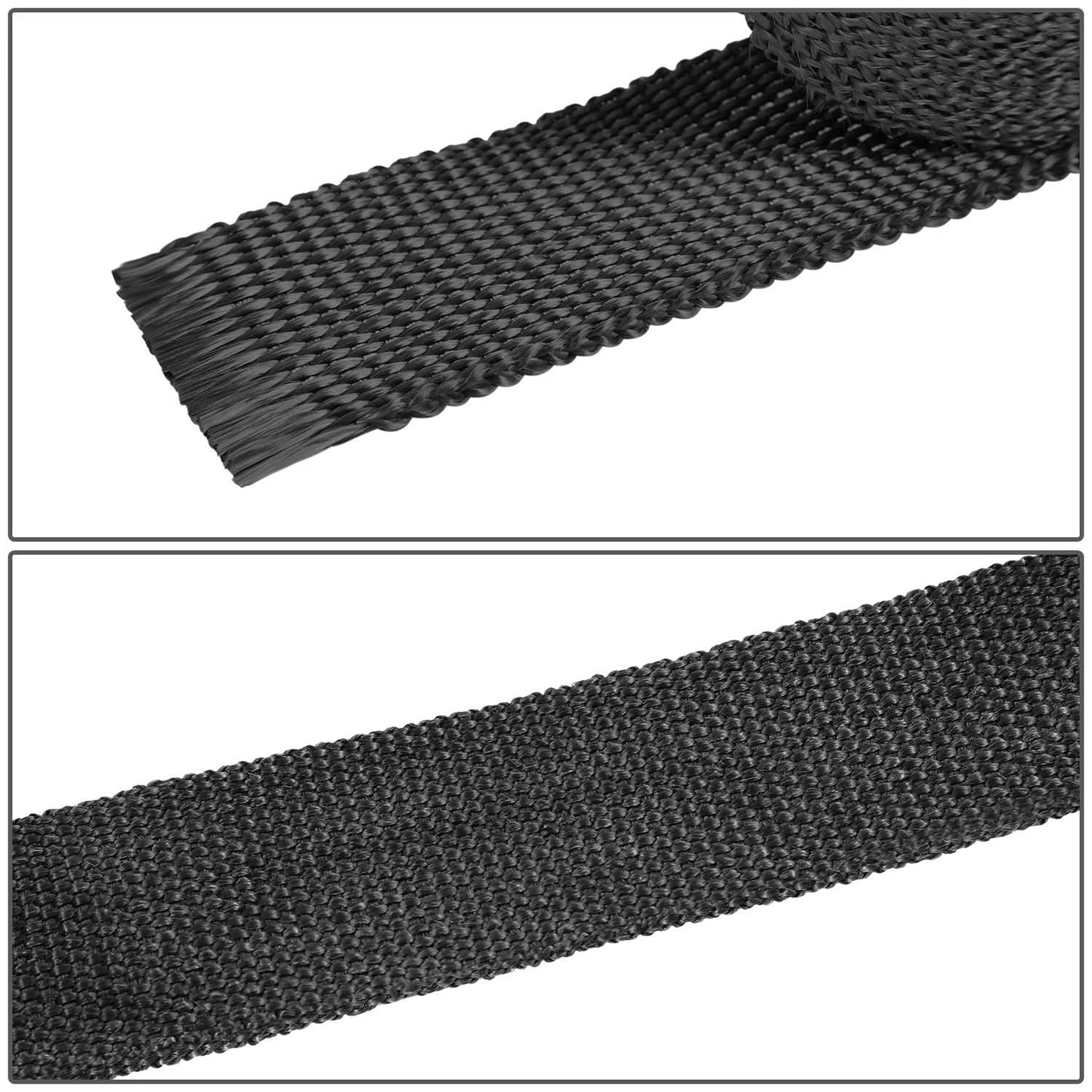Type-1 Style Exhaust Heat Wrap - 2" x 30' Black with Zip Ties