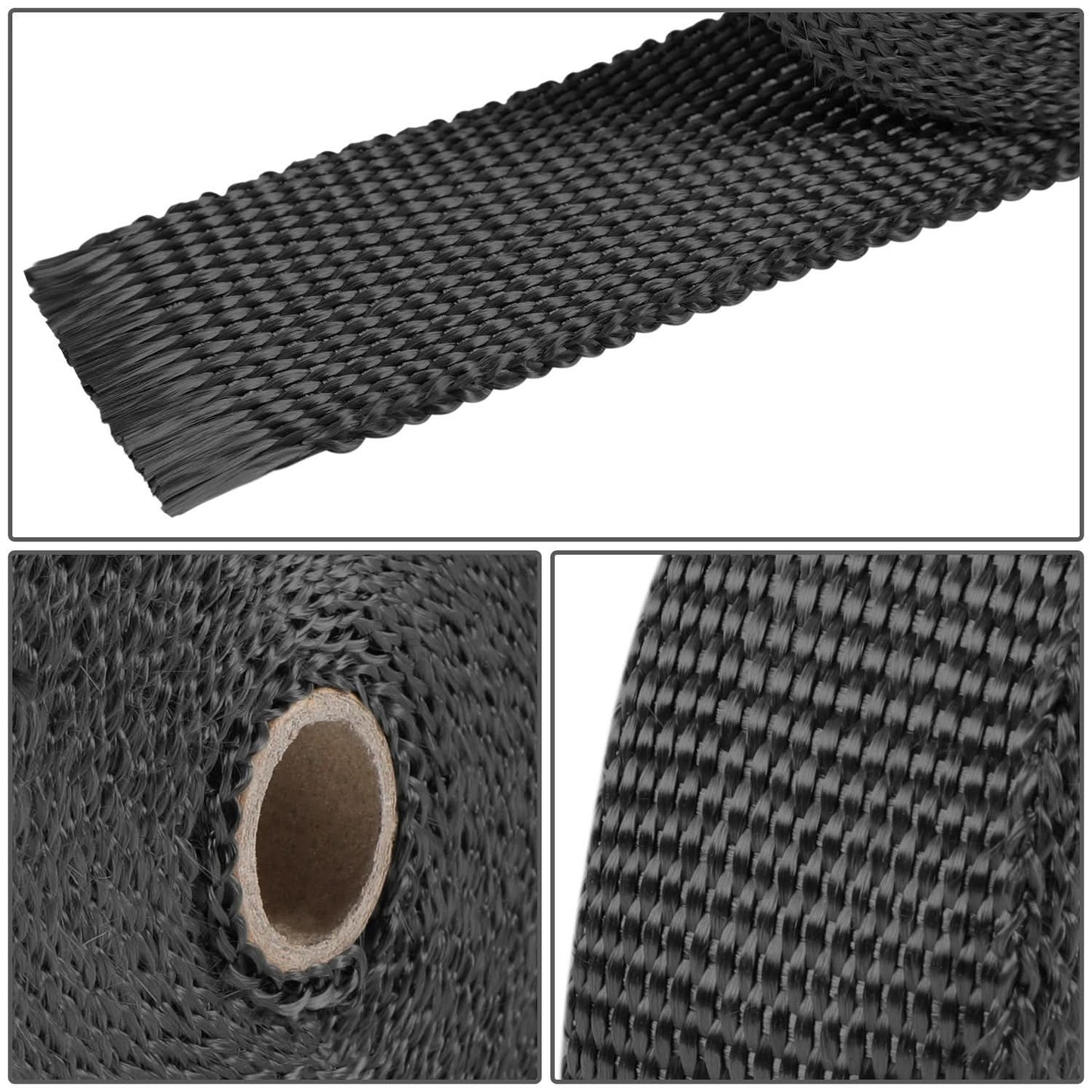 Type-1 Style Exhaust Heat Wrap - 50 Feet 2" x 30' Black