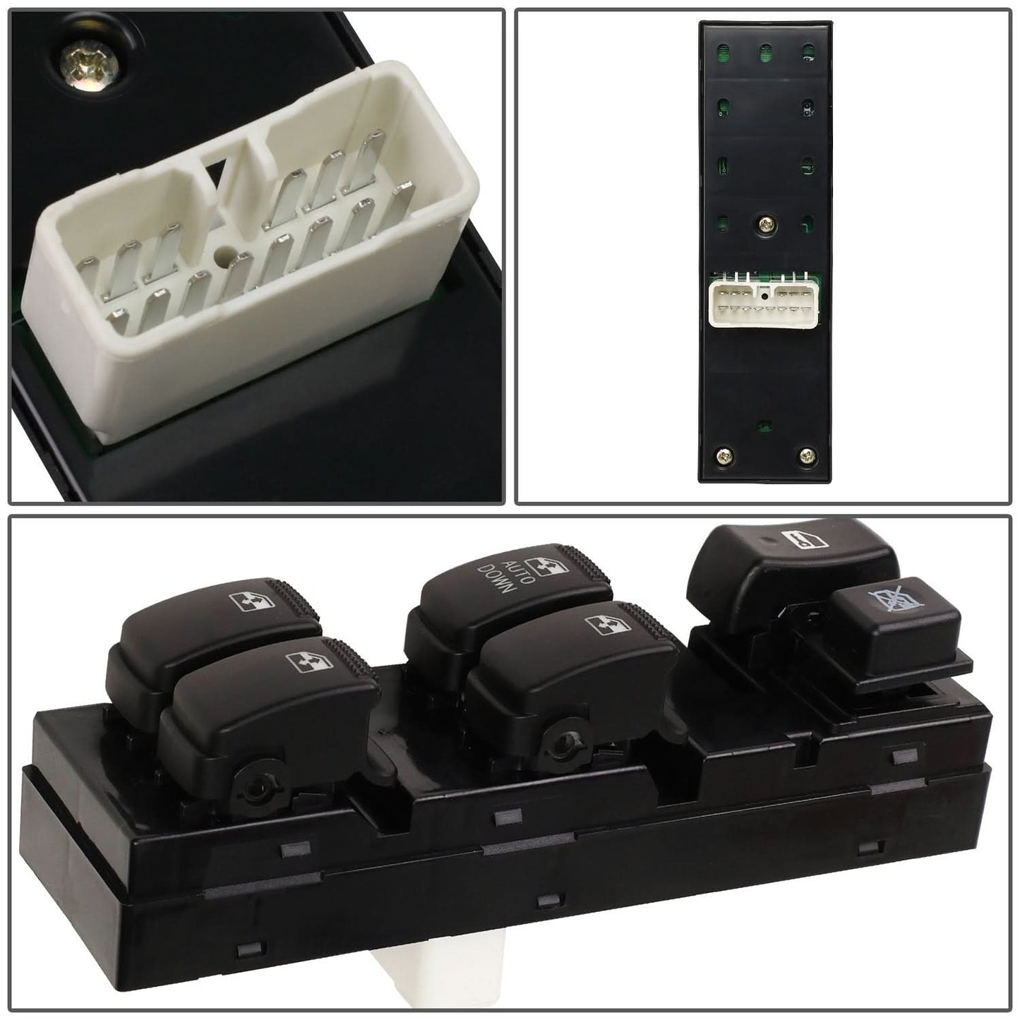 05-09 Hyundai Tucson Power Window Switch - Driver Side Black