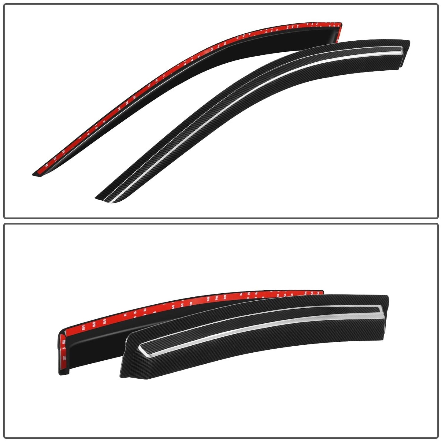 2007-2014 Chrysler Sebring/200 Sedan Window Visors Dark Smoke 2PCS