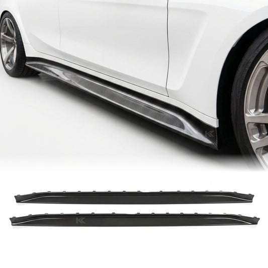 2021–2024 BMW M3 Competition G80 Side Skirts – Pre-Preg Dry Carbon Fiber