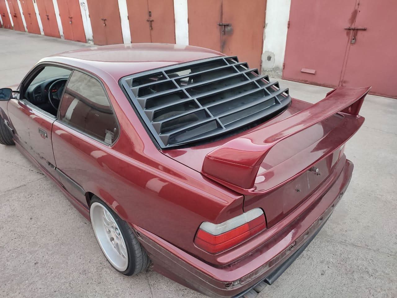 BMW E36 Coupe Series 3 Black Back Windshield Louvers (1992 - 1999)