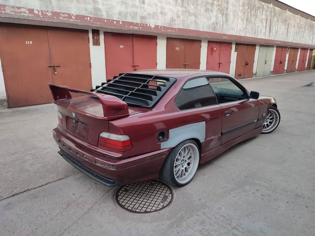 BMW E36 Coupe Series 3 Black Back Windshield Louvers (1992 - 1999)