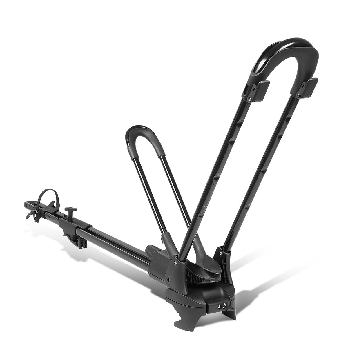 Universal Bicycle Roof Mount Rack - Wheel-On with Lock - Black